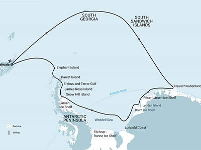 Remote Weddell Sea Explorer incl. South Georgia - South Sandw...